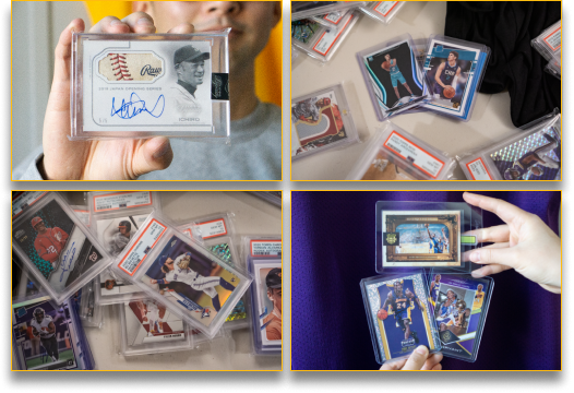 We love to show off our sports cards. It's part of the joy of collecting.